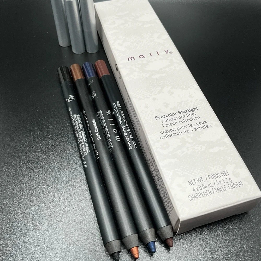 Mally evercolor starlight eyeliner 4 piece set with MALLY SHARPENER